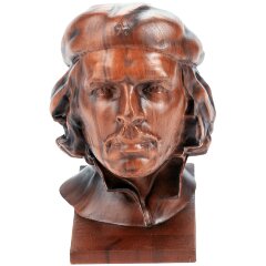 Резной бюст легендарного команданте «Че Гевара» из массива дерева
