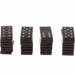 Настольная игра «Домино» из натурального камня обсидиан