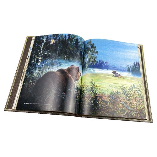 Подарочная книга «Охота на медведя» в кожаном переплёте