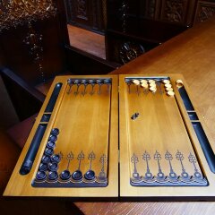 Нарды деревянные «Змея» резные из массива дерева — символ года 2025