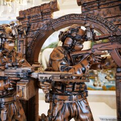 Интерьерные часы «Солдаты Спецназа ССО» в подарок военному