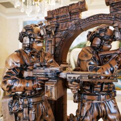 Интерьерные часы «Солдаты Спецназа ССО» в подарок военному