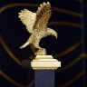 Настольные часы «Орёл» с позолоченной фигуркой в подарок руководителю