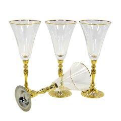 Хрустальный набор для вина «Богема» с подносом