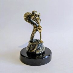 Бронзовая статуэтка «Змей весельчак» в подарок коллекционеру