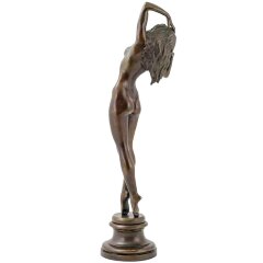 Скульптурная фигурка девушки «Татьяна» из бронзы в подарок мужчине