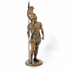 Большая скульптурная фигура «Спартанский воин» из бронзы