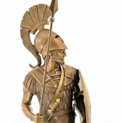 Большая скульптурная фигура «Спартанский воин» из бронзы