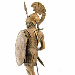 Большая скульптурная фигура «Спартанский воин» из бронзы