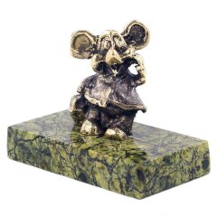 Бронзовая статуэтка «Мышка с сумкой»