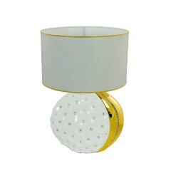 Белый интерьерный ночник «TOKIO» со стразами