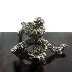 Подарочная шкатулка «Соловей» из натурального камня обсидиан