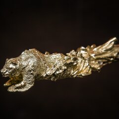 Цельнометаллические шампуры «Медведь» с художественным литьём