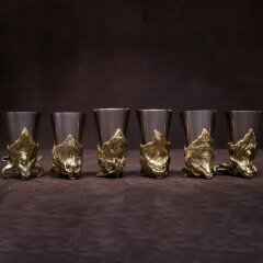 Набор стопки перевёртыши «Дикие звери» в подарочной коробке