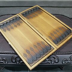 Подарочные нарды «Погоны» из массива дерева