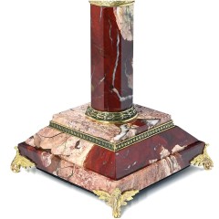 Зелёная настольная лампа из яшмы «Кремлёвская» для рабочего кабинета руководителя