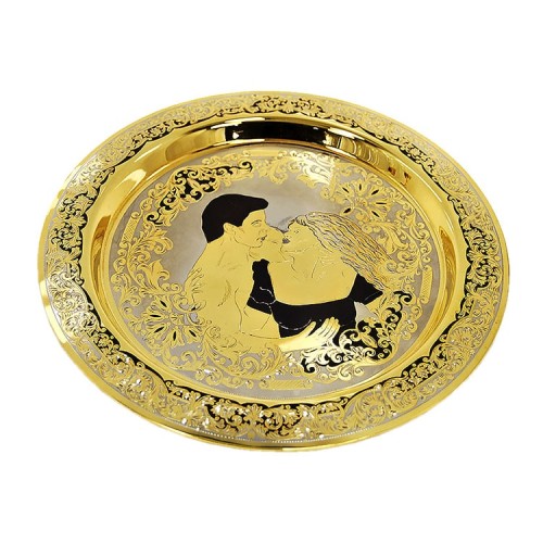 Позолоченный винный набор «Вальс» с подносом