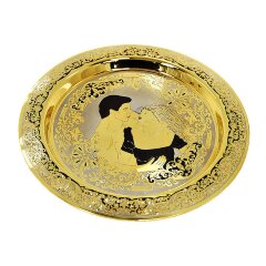 Позолоченный винный набор «Вальс» с подносом