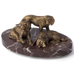 Скульптурная композиция «Охотничьи собаки»