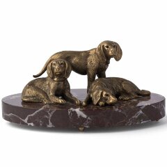 Скульптурная композиция «Охотничьи собаки»