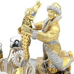 Водочный набор с икорницей «По щучьему велению» с рюмками для двух персон