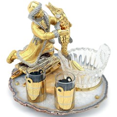 Водочный набор с икорницей «По щучьему велению» с рюмками для двух персон