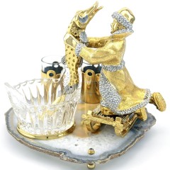 Водочный набор с икорницей «По щучьему велению» с рюмками для двух персон