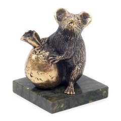 Бронзовая статуэтка «Крыса с мешком»