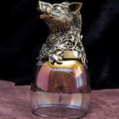 Подарочная стопка перевёртыш «Кабан» фиолетового цвета