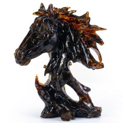 Янтарная фигурка «Красный конь» — символ 2026 года Красная Огненная Лошадь