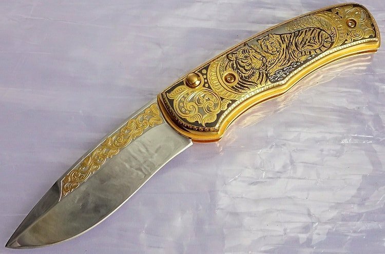 Нож складной "Тигры"