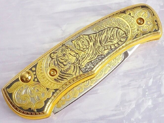 Нож складной "Тигры"