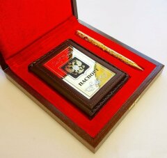 Набор «Паспорт, ручка украшенная»