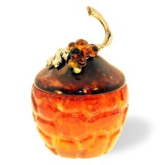 Шкатулка из янтаря «Виноград»