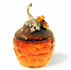 Шкатулка из янтаря «Виноград»