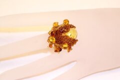 Кольцо из янтаря «Вдохновение»