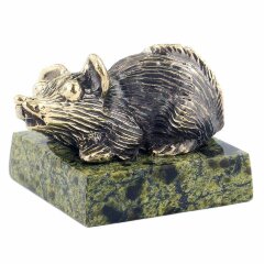 Бронзовая статуэтка «Крыса пучеглазая»