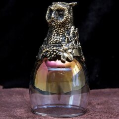 Подарочная стопка перевёртыш «Филин» фиолетового цвета