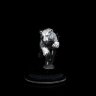 Серебряная фигурка «Тигр» на вулканическом камне обсидиан купить с доставкой по России