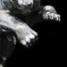 Серебряная фигурка «Тигр» на вулканическом камне обсидиан купить с доставкой по России