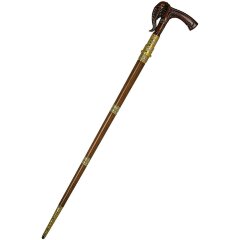 Дизайнерская трость резная «Слон» со скрытым клинком