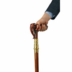 Дизайнерская трость резная «Слон» со скрытым клинком