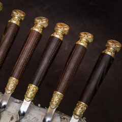 Подарочные шампуры «Хоккей» с деревянной рукоятью