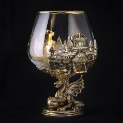 Два подарочных бокала для коньяка «Дракон» — как символ 2024 года