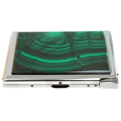 Портсигар на 10 сигарет «Малахит» с зажигалкой в подарок мужчине