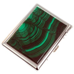 Портсигар на 10 сигарет «Малахит» с зажигалкой в подарок мужчине