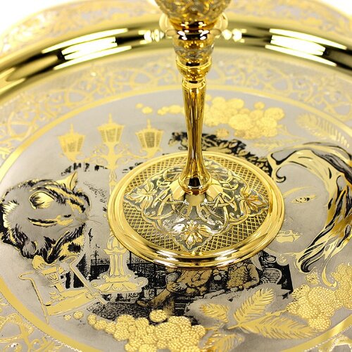 Позолоченный винный набор «Мастер и Маргарита» с подносом