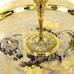 Позолоченный винный набор «Мастер и Маргарита» с подносом