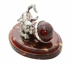 Сувенир «Щенок с мячом»