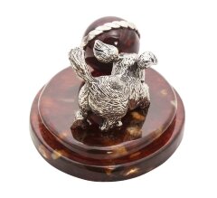 Сувенир «Щенок с мячом»